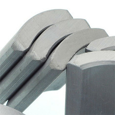 Hoja grande Y10T del segmento del imán de la ferrita del motor común de Mag Ferrite Arc Magnet Fan